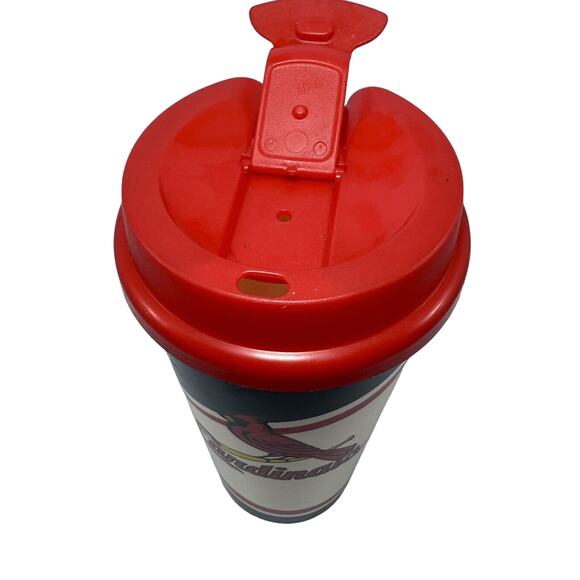 St Louis Cardinals Logo 16oz Tumblers Plastic Whirley Drink Work 2018 MLB W/Lids - Picture 3 of 8